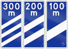 Polnischen Autobahn Countdown Marker Ankundigung Autobahnausfahrt Lizenzfreie Fotos Bilder Und Stock Fotografie Image 39688278