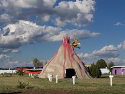 Driving through bearizona wildlife park. The Flinstones Bedrock City In Arizona Is Up For Sale