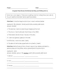 Plural nouns ( grammar + worksheets). Irregular Nouns Worksheets Writing Irregular Plural Nouns Worksheet