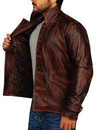 Men S Dark Brown Distressed Leather Jacket Men Jacket Mauvetree Leather Jacket Men Brown Leather Jacket Men Distressed Leather Jacket