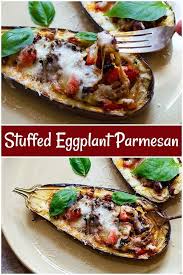 Stuffed Eggplant Parmesan Unicorns In The Kitchen Eggplant Recipes Eggplant Parmesan Eggplant Recipes Easy