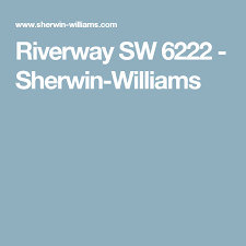 Have you heard the news?! Riverway Sw 6222 Sherwin Williams Sherwin Williams Paint Colors Blue Paint Colors Paint Colors