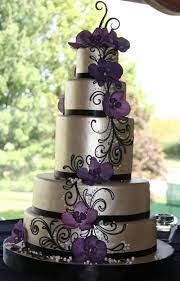 Purple Shimmery Wedding Cake Wedding Cakes Purple And Silver Wedding Beautiful Cakes