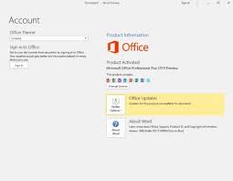 Click on activation office 2019. Microsoft Office 2019 Product Key Free 2020