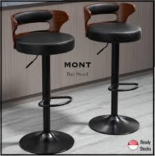 Barstools and a high table in the dining room are a great alternative to the traditional dining set up. Mont Bar Stool Bar Chair Wooden Modern Simple Back Nordic Lifting Swivel High Stool Bar Stool Household Cashier Bars Furniture Home Living Furniture Chairs On Carousell