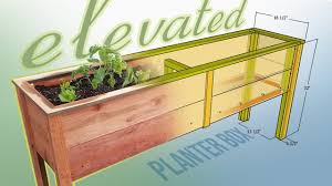 Following the garden planter box plans i found online, i constructed the cedar box. Diy Elevated Planter Box With Plans Youtube