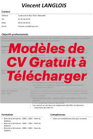 Modeles De Cv Gratuit A Telecharger En 2020 Telecharger Cv Gratuit Modele Cv Gratuit Modele Cv