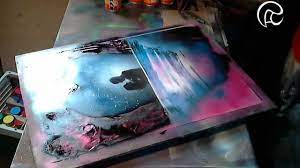 Love Cave Spray Paint Art By Rene Schell Youtube