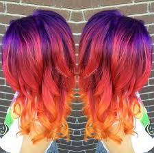 Pin By Alisa Saphire Stewart On Haircuts Sunset Hair Color Sunset Hair Ombre Hair Color