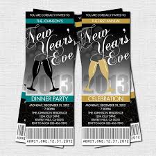 New Year S Eve Party Ticket Invitations Printable Ticket Party Invitations New Years Eve Invitations Anniversary Parties