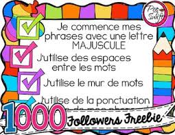 Free French Writing Anchor Chart Writing Anchor Charts Anchor Charts Primary Writing
