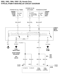 Someone at some point took the connector off so all i have are the three wires. Pgm Fi Main Relay Circuit Diagram 1992 1995 1 5l Honda Civic