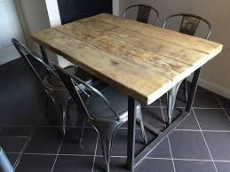 Reclaimed Industrial Chic 4 6 Seater Dining Table Bar Cafe Etsy Metal Dining Table Custom Industrial Furniture Dining Table