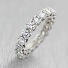 Tiffany Co Platinum 3 64ctw Diamond Eternity Ring Women S Wedding Band Infinity Band Wedding Ring Fine Diamond Jewelry Diamond Wedding Bands