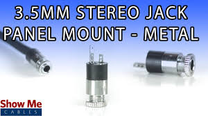 Cables connectors and analog audio signal types explained. 3 5mm Metal Panel Mount Stereo Connector Diy Project To Repair Your Audio Cable 443 Youtube