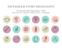 ✓ free for commercial use ✓ high quality images. Food Instagram Story Highlights Instagram Icons Insta Story Etsy