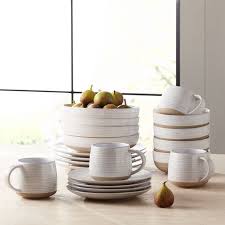 These hopscotch plates, bowls and mugs offer service for four in. Better Homes Gardens Abott Stoneware 16 Piece Dinnerware Set Walmart Com Walmart Com