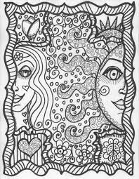 The psychedelic movement emerged in the mid 60's, in parallel to the hippie movement. Cool Hippie Coloring Pages Coloring Home