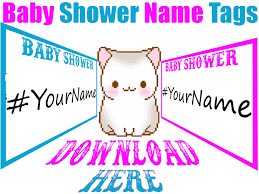 Free labels, free greeting cards, free printable address labels, free name tags, free invitations,free stationery, free thank you cards,free baby shower invitations,free baby birth announcements, free photo cards, free name tags, free email background,free kids thank you cards, free postcards,free printable stationery, free printable stationary, free printables Printable Baby Shower Name Tags Are Now Available For Free That S Right You Can Printable Baby Shower Invitations Baby Shower Printables Baby Shower Themes