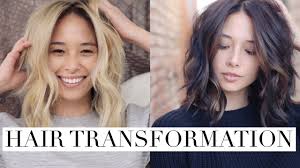 This hair color is pretty much the opposite of subtle, but when your blonde balayage looks this pretty, who tf cares? My Hair Color Transformation Blonde To Brunette Aja Dang Youtube