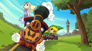 a picture of the legend of zelda: spirit tracks on the television screen