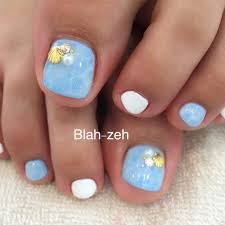 夏のジェルペディキュアドロップネイル Blah Zeh ブラゼ