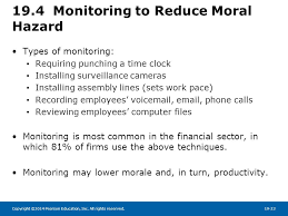 Moral hazard is a set of circumstances in which one individual or entity has the ability to take a risk because another individual or entity will have to deal with any negative outcomes. Chapter 19 Contracts And Moral Hazards Ppt Video Online Download