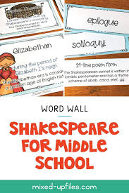 Teaching A Shakespeare Play Or A Unit On Elizabethan England Make A Bulletin Board Or Word Wall For Your Midd Vocabulary Word Walls Word Wall Vocabulary Words