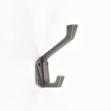 Art Deco Angular Vintage Grey Metal Coat Hook Hooks Wall Mounted Door Hook Hanger For Hat Coat Clothes Kitchen Bathroom Bedroom Office With Coat Hooks Door Hooks Antique Iron