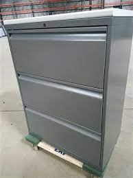 Choose file bar size based on based on the cabinet's exterior width: Knoll 3 Drawer Lateral File Cabinet Charcoal Grey