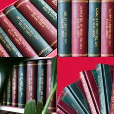 He is currently reading some enid blyton series and is loving the mystery around four kids and a dog. I Rebound All 7 Harry Potter Books In Leather With Gold Foiling And Customised Endpapers Relating To Each Book For A Wedding Present In 2017 Harrypotter