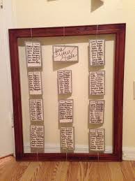 Rustic Seating Chart Frame Twine And Card Stock Marry