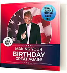 By providing your phone number, you are joining a recurring text messaging program for the nrcc. Amazon Com Talking Trump Birthday Card Presidential Anthem Plus Real Voice Birthday Message From Trump A Birthday Greeting From The President Of The United States Includes Envelope Office Products