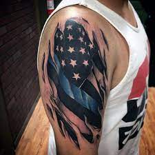 Don't miss our massive guide of tattoo designs that you don't want to miss! Top 51 Best Thin Blue Line Tattoo Ideas 2021 Inspiration Guide Arm Tattoos For Guys Country Tattoos Tattoos For Guys