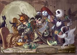 Maybe you would like to learn more about one of these? Hd Wallpaper Kingdom Hearts Goofy Jack Skellington Donald Duck 1100x786 Animals Ducks Hd Art Wallpaper Flare