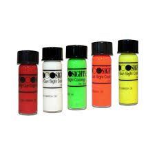 New and improved specially formulated paint for industrial applications. Bright Sights Gun Sight Paint Kit Hi Viz Glow