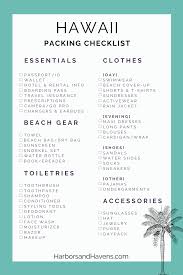 Sometimes it's a weekend trip or sometimes you're lucky enough to rent a house for an entire week. The Best Hawaii Packing List And What To Wear In Hawaii This Year Harbors Havens