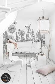 Bedroom Black And White Wall Mural Sketch Flowers Removable Wallpaper Black And White Floral Etsy Black And White Wallpaper Wall Murals Decal Wall Art