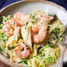 Paleo Shrimp Alfredo With Artichokes Hearts Whole30 Keto Aip Recipe Paleo Shrimp Recipes Aip Recipes