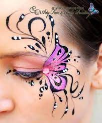 17 Creative Face Painting Ideas For Halloween And Birthdays Face Painting Halloween Butterfly Face Paint Face Painting Designs