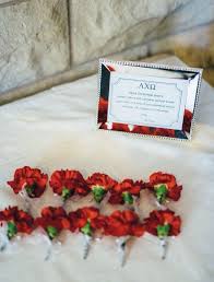 Alpha Chi Omega Red Carnations Flowers For Sorority Sister Wedding Guests St James Episcopal Church Wichita Ks Wald Red Carnation Wedding Carnation Flower