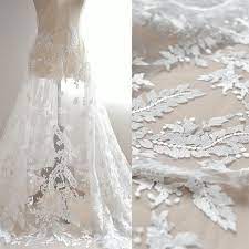 Off White Bridal Lace Fabric With Floral Embroidery Luxury Gown Lace Wedding Lace Bridal Lace Fl 61 Lace Weddings Wedding Dress Fabrics Bridal Dresses Lace
