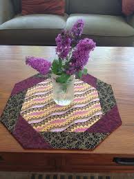Elegant Purple Mardi Gras Inspired Table By Alidancreations Table Toppers Quilted Table Toppers Octagon Table