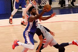 The philadelphia 76ers weathered early joel embiid foul trouble to hold off the washington wizards in game 1 on sunday afternoon. Nba Playoffs 2021 76ers Push Wizards To Brink Bucks Sweep Heat