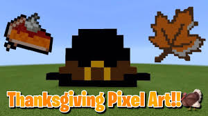 Thanksgiving Pixel Arts Youtube You will draw a simple pattern on graph paper, and then write a program to reproduce this in minecraft.