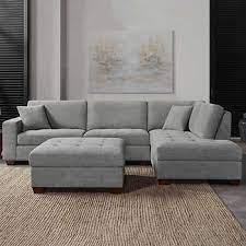 Bored with costco sectional sofas? Miles Fabric Sectional With Ottoman Costco