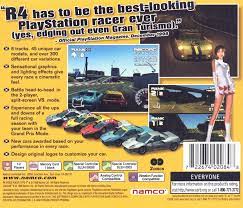 Unlike some of the other titles in the series, this game is made only for a home console, and does not have an arcade machine version. R4 Ridge Racer Type 4 1998 Box Cover Art Mobygames