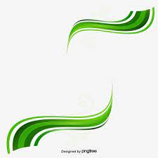 Creative Green Wave Ribbon Green Backgrounds Green Waves Vector