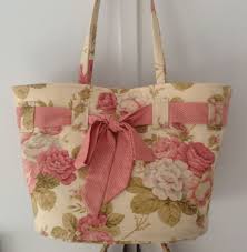 Monica Poole Pattern Bow Bag Bolsas Florais Sacolas De Retalhos Sacolas Bordadas