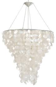 Capiz Shell Chandelier Beach Style Chandeliers By Worlds Away